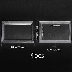 Прозрачные акриловые ящики для хранения штампов CON-WH0092-32