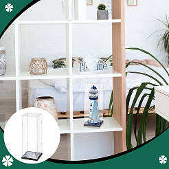 Органический пластик с высокой проникающей способностью пластина и дно поздний ПВХ лист расширения ящик для хранения&nbsp;AJEW-WH0650-43C