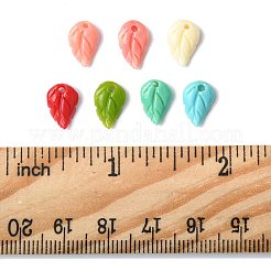 28 шт. двухцветные подвески-листочки из искусственного коралла&nbsp;CORA-FS0001-01