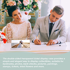 Настольная прозрачная акриловая рамка для фотографий&nbsp;AJEW-WH0166-52