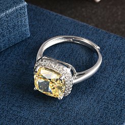 Регулируемые 925 серебряные манжеты с микропаве из кубического циркония для женщин RJEW-F183-01C-02