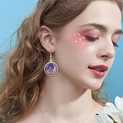 Наборы для самостоятельного изготовления 25 пары полукруглых сережек DIY-AR0001-34