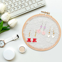 Держатель-органайзер для сережек с кружевными дисками DIY-WH0410-83B