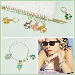 Маркеры стежков с сотовой структурой из сплава эмали HJEW-AB00249