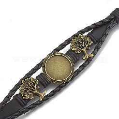 Имитационный браслет кожаный делать MAK-R024-03