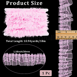 10 м хлопкового плиссированного цветочного кружева OCOR-CY0002-28A