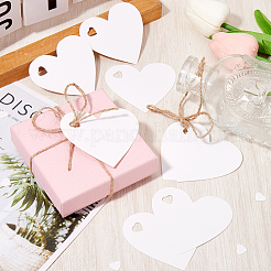 200 шт. бумажные подарочные бирки в форме сердца CDIS-SP0001-14B