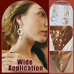 16 шт. плоские круглые подвески из натурального жемчуга Кеши PALLOY-BC00004