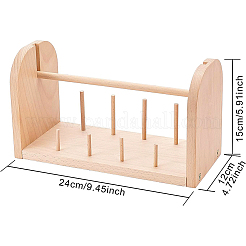 Набор деревянных подставок для хранения швейных ниток TOOL-WH0002-05