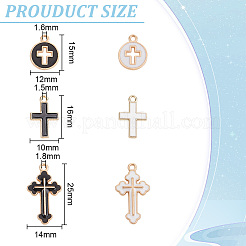 60шт 6 стиля подвески из сплава с эмалью&nbsp;ENAM-DR0001-06