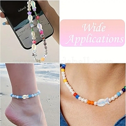 1 нить прозрачные гальванические стеклянные бусины нити&nbsp;GLAA-YW0004-90A