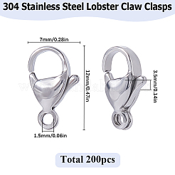 Застежки-карабины из нержавеющей стали 304 STAS-SP0001-73B