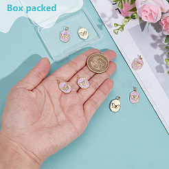 10 шт. Латунные подвески с микропаве&nbsp;ZIRC-BC0015-13