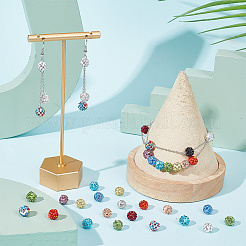 120 шт. 12-х цветные бусины-диско-шары со стразами&nbsp;RB-AR0003-14A