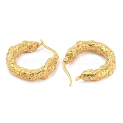 Серьги-кольца из нержавеющей стали 304 с вакуумным покрытием PVD&nbsp;EJEW-K259-06G