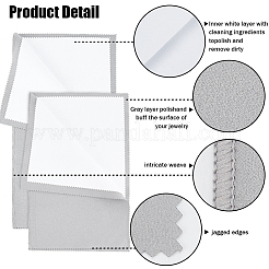 2шт 2 стиля 4 слоя салфетки для полировки серебра&nbsp;TOOL-BBC0001-04A