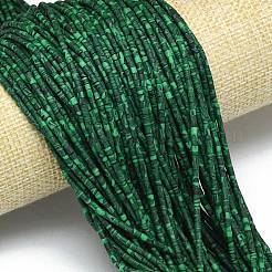 Окрашенные синтетические бирюзовые бусы нити&nbsp;G-D356-B02