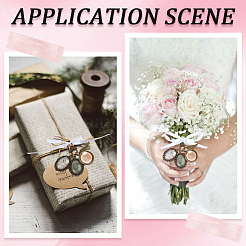 2 комплект свадебных букетов из сплава и стекла с фотографиями DIY-SC0025-64