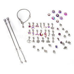 Наборы для изготовления европейских браслетов из сплава своими руками DIY-I108-01A