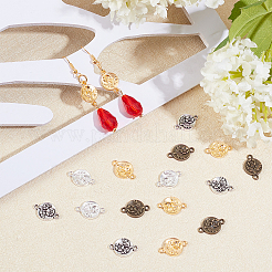 120 шт. 4-х цветные тибетские литые соединительные звенья&nbsp;PALLOY-CA0001-97-RS