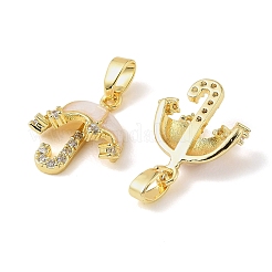 Латунные микро проложить кубического циркония подвески&nbsp;KK-A290-05G-01