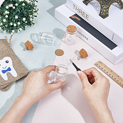 Пустые бутылки из прозрачного стекла AJEW-NB00013