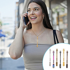 18 шт. ложка для табака из цинкового сплава 6 цветов AJEW-NB0006-13