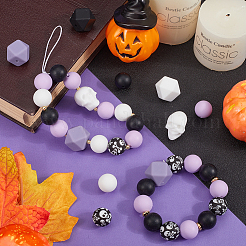 Силиконовые бусины с алфавитом для изготовления браслетов или ожерелий SIL-SP0001-09