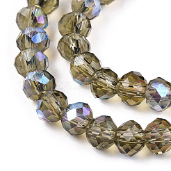 Стеклянные бусины с гальваническим покрытием  EGLA-A034-T3mm-L30