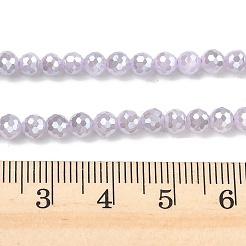 Стеклянные бусины с гальваническим покрытием &nbsp;EGLA-B013-01A-PL01