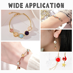 60шт. 2-х стильная латунная рамка для бусин KK-AR0002-94