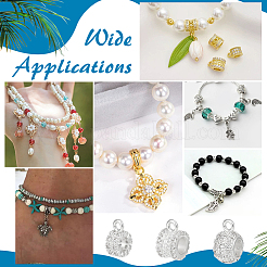 9 шт. 3 стиля латунные латунные микропаве кубического циркония трубчатые дужки KK-PH0012-75