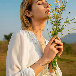 Природного нефрита нитей бисера G-NB0001-80