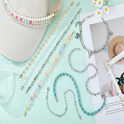 9 шт. цепь для бейсболки из алюминия HJEW-SW00143