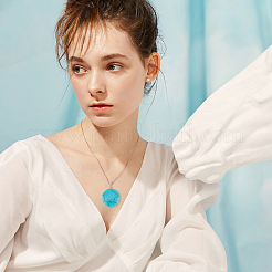 Синтетический драгоценный камень и стеклянные подвески k9 G-PH0001-03