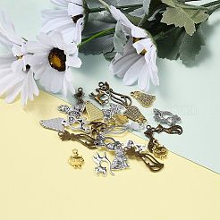 Подвески из сплава в тибетском стиле с тематикой котенка TIBEP-MSMC018-M2