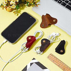 Ahademaker 4 шт. 4 цвета органайзеры из воловьей кожи&nbsp;AJEW-GA0004-76