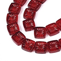 Прозрачные стеклянные бусины GLAA-N012-01B