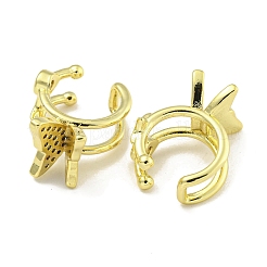 Серьги-манжеты из циркония EJEW-C104-055G