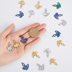 18 шт. подвески из нержавеющей стали 304 двух цветов&nbsp;STAS-DC0013-36