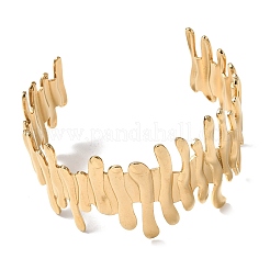 Браслеты-манжеты из нержавеющей стали 304 для женщин&nbsp;BJEW-D384-04G