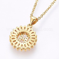 Ожерелья с подвесками из нержавеющей стали 304 NJEW-H486-30G-H