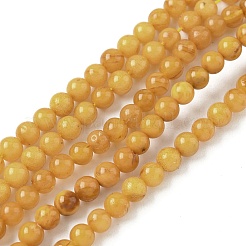 Нити из натуральных бусин из пчелиного воска&nbsp;G-L095-B02-5mm-01