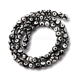 Бусины дзи с 3 глазом в тибетском стиле TDZI-G341-6mm-08