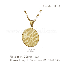 Ожерелья с подвеской в виде спортивного мяча из нержавеющей стали для мужчин и женщин LL7430-4