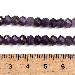 Природный аметист нитей бисера&nbsp;LS-G-G278-A01-4x6mm
