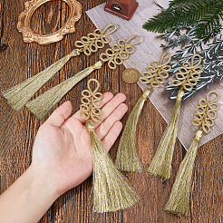 8 шт. подвеска-кисточка из нейлонового узла&nbsp;AJEW-FH0005-38