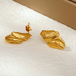 Стильные геометрические серьги-гвоздики из нержавеющей стали 304&nbsp;IC1123