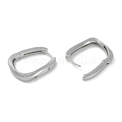 Серьги-кольца из прозрачного кубического циркония EJEW-L292-015P