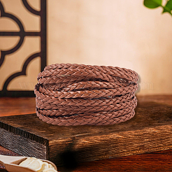 Двухслойный плетеный шнур из искусственной кожи длиной 5 м.&nbsp;LC-GF0001-12A